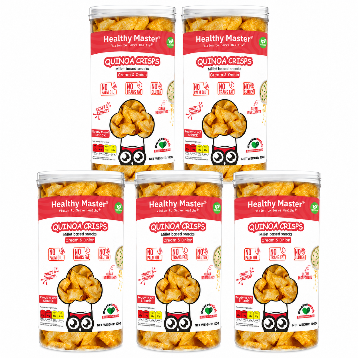 Quinoa Crisps Cream & Onion