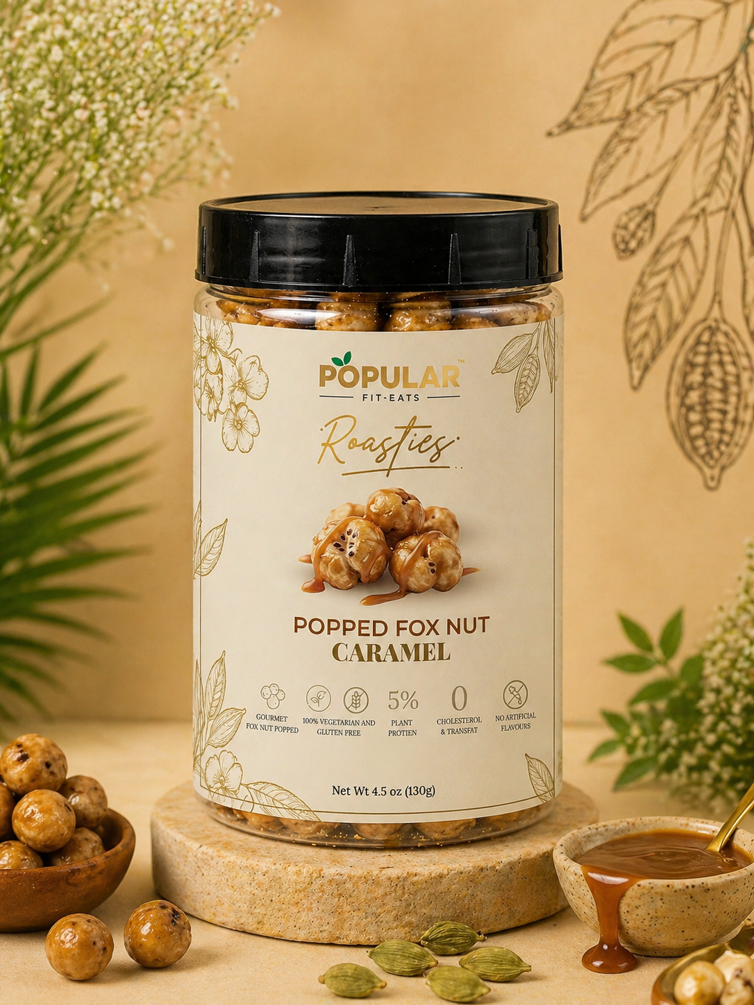 Roasties Makhana (Foxnut)  – Caramel