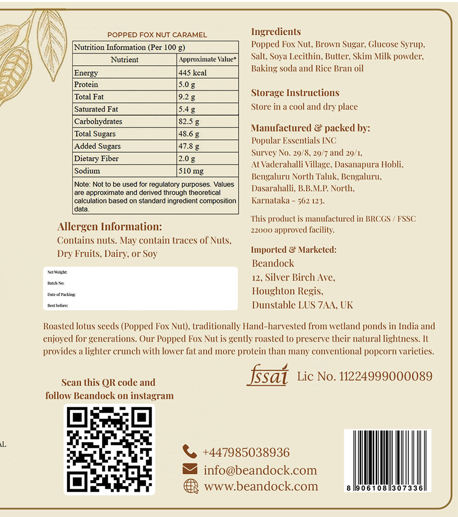 Roasties Makhana (Foxnut)  – Caramel