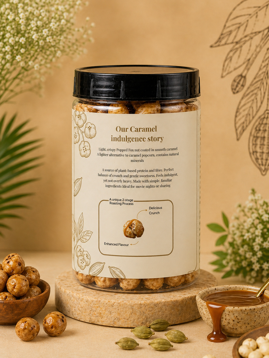 Roasties Makhana (Foxnut)  – Caramel